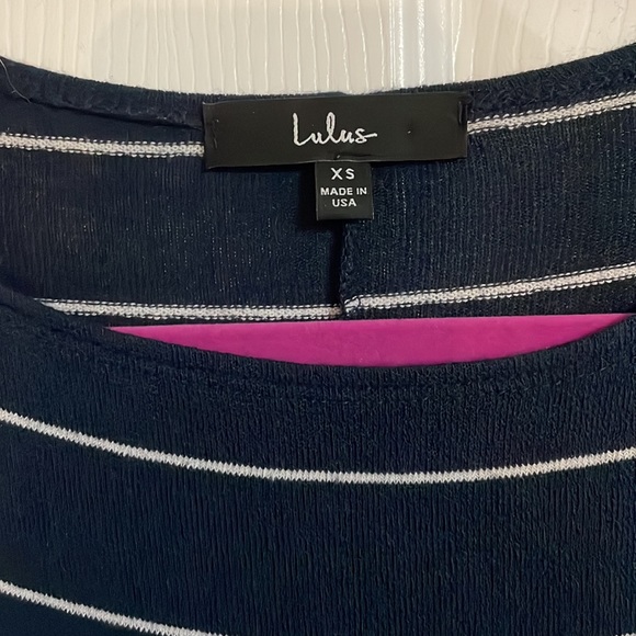 Lulus verla striped dolman sweater top - Picture 3 of 3